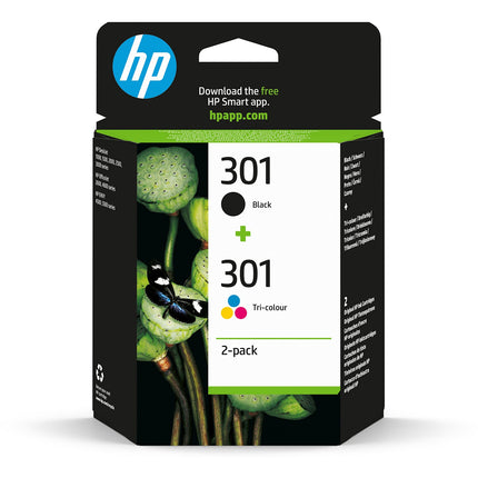 Cartouche d'encre HP Pack de 2 Originales 301 ( + 3 Couleurs) - CR340E