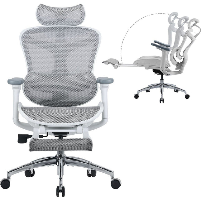 Fauteuil ergonomique SIHOO C300L JT chaise ergonomique blanc