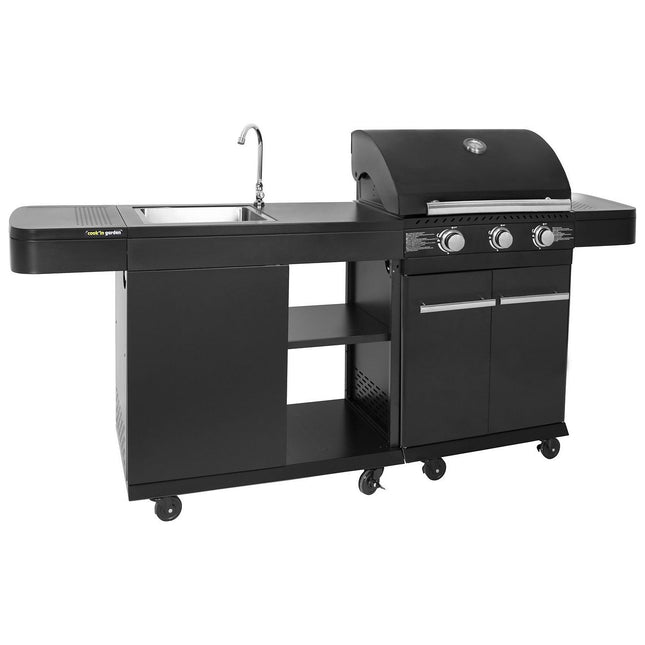 Barbecue gaz COOK'IN GARDEN Cuisine extérieure modulable FYRA - 3 br