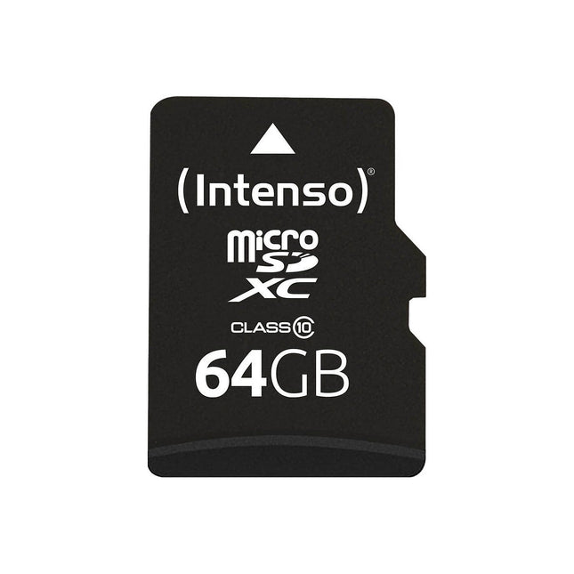 Carte Micro SD INTENSO 64 Go classe 10 + adaptateur