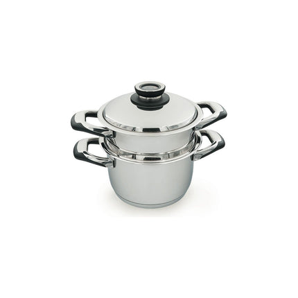 Cuiseur vapeur ECOVITAM en inox, tous feux, thermomètre intégré