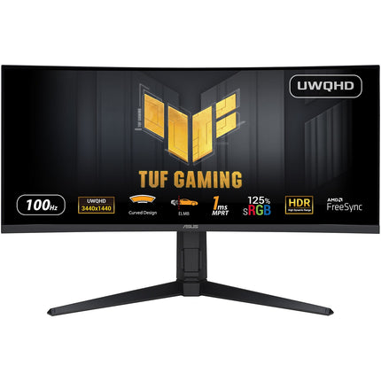 Ecran PC Gamer ASUS TUF VG34VQL1B 34" Incurvé WQHD 165Hz VA HDR 400 HDMI 2.1 AMD FreeSync