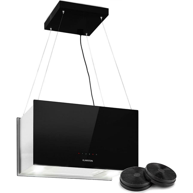 Hotte décorative îlot KLARSTEIN Kronleuchter L 60cm 590 m³/h LED noir