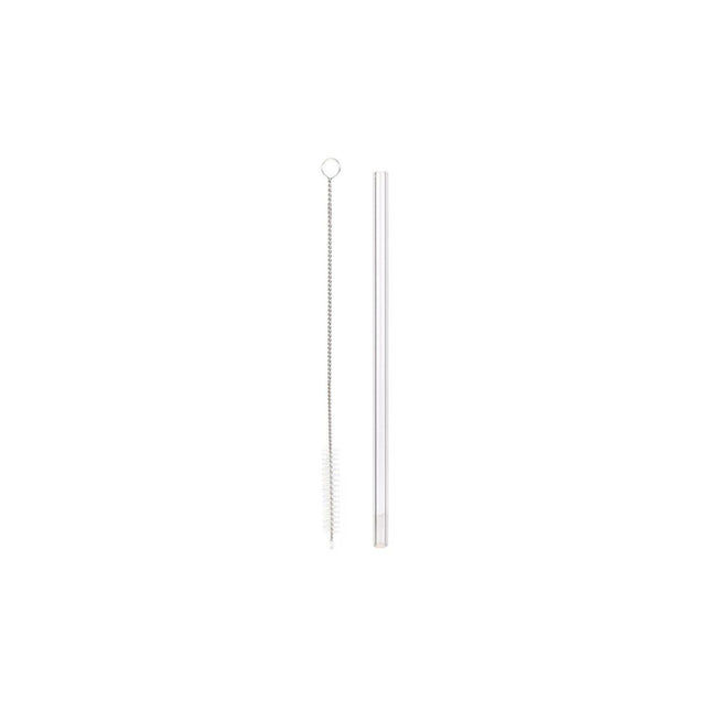 Paille COOK CONCEPT verre x4 avec goupillon