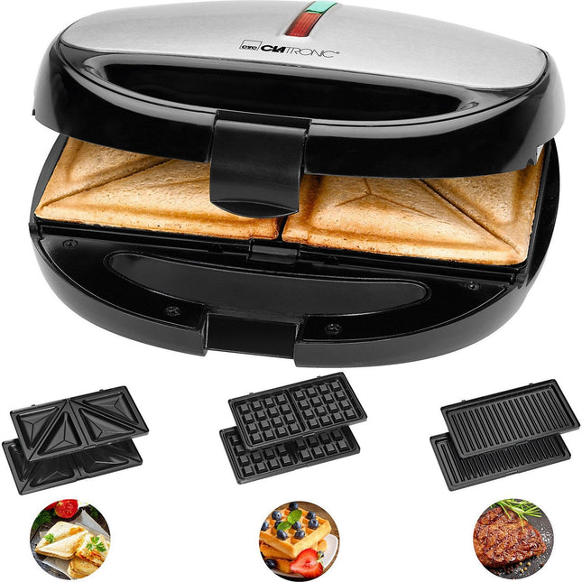 Croque, gaufre, gril CLATRONIC Sandwich Grill 3 en 1