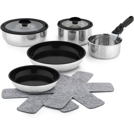 Batterie de cuisine ESSENTIELB 10 pcs revetement sain - Sans PFAS