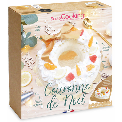 Moule à bûche SCRAPCOOKING couronne de Noel