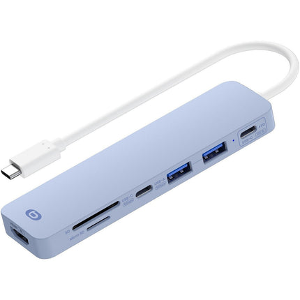 Hub ESSENTIELB 7 en 1 USB C violet