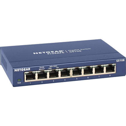 Switch ethernet NETGEAR GS108GE Metal Gigabit 8 Ports