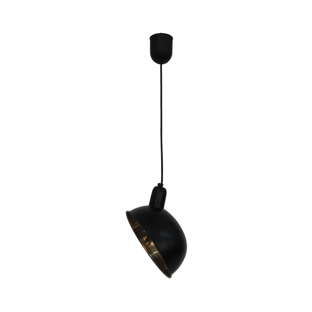 Suspension luminaire PRESENT TIME MOON Métal noir 23 cm SUS-MOON28