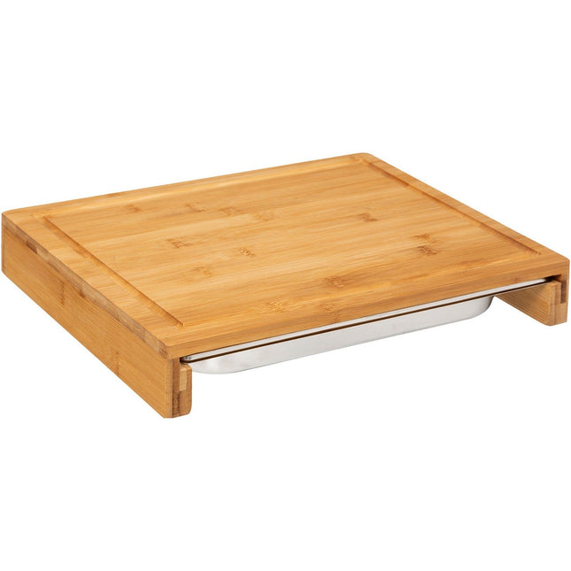 Planche à découper 5FIVE à découper 35x28 cm bambou avec bac réc