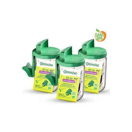 Germoir GERMLINE Germoir en verre x3