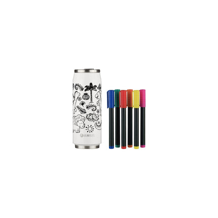 Gourde LES ARTISTES PARIS Creative Color Set Dino mat 500ml