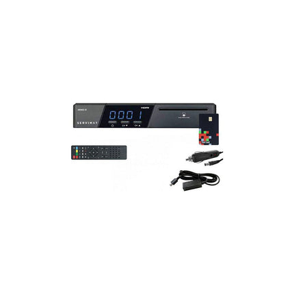 Décodeur satellite SERVIMAT Armis 3 Récepteur Satellite Hd + Carte
