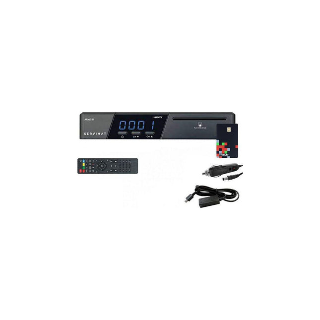 Décodeur satellite SERVIMAT Armis 3 Récepteur Satellite Hd + Carte