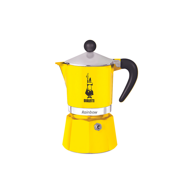 Cafetière italienne BIALETTI Rainbow 6 tasses Yellow
