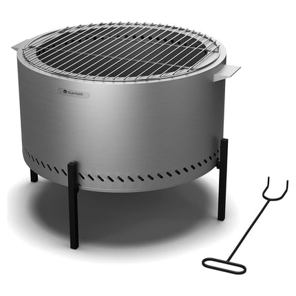 Brasero BLUMFELDT Ignite Pure sans fumée grill acier inox