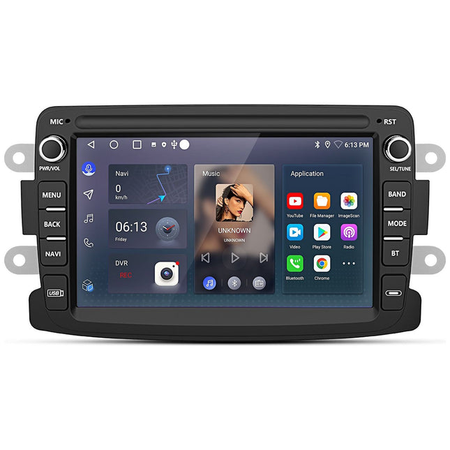 Autoradio connecté JUNSUN pour Renault Dacia Duster 2+64G Carplay