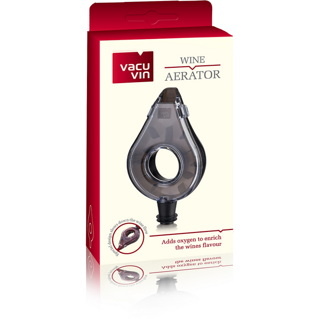 Aérateur de vin VACUVIN à vin Noir translucide