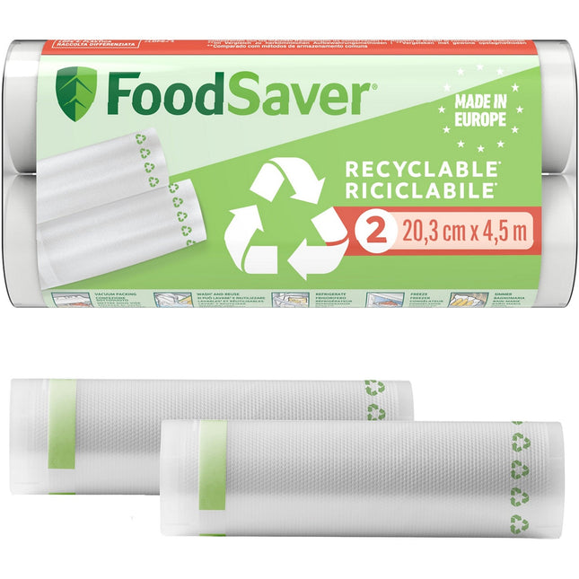 Sac sous vide FOOD SAVER FSRE2002X01 2 rouleaux 20cm X 4.5m