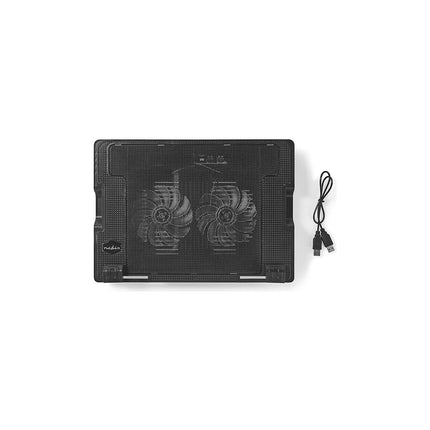 Support ordinateur portable NEDIS PC 18" 2 Ventilateurs LED Puissant
