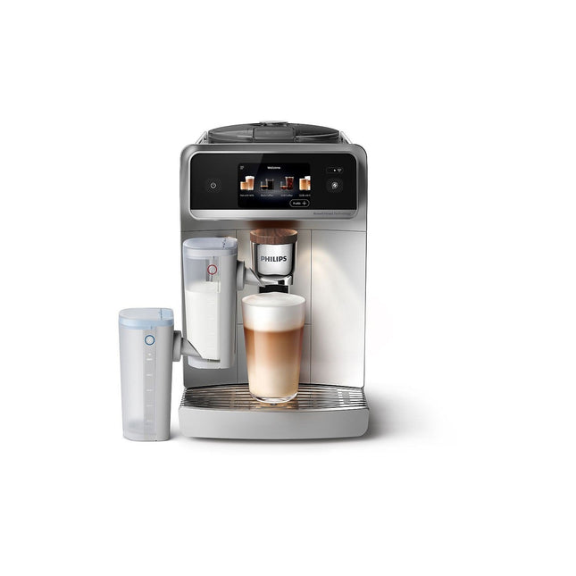 Expresso Broyeur PHILIPS Café Aromis EP8757/20 cafetière à grain SilentBrew LatteGo Pro Blanche