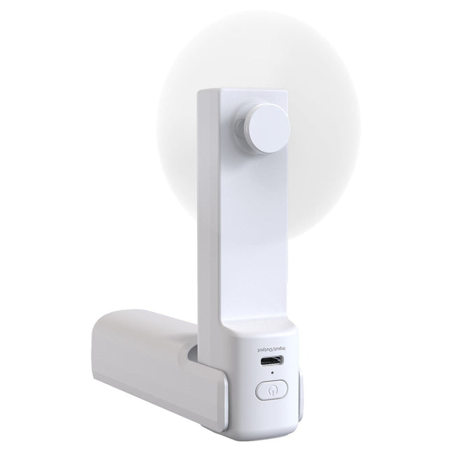 Batterie externe MUVIT Ventilateur Powerbank 3 en 1 blanc