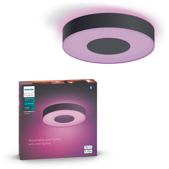 Plafonnier PHILIPS HUE W&C Xamento M Noir