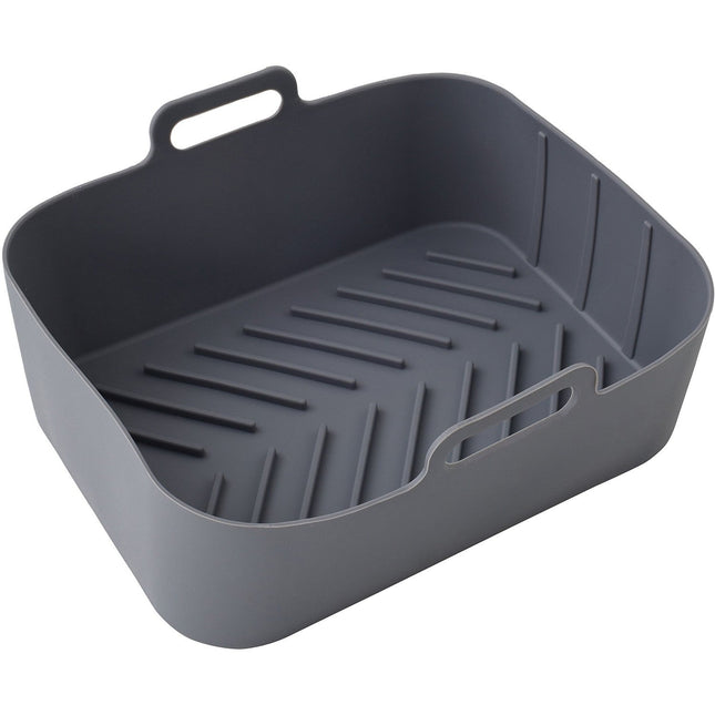 Panier ESSENTIELB rectangle en Silicone Réutilisable - Moule Antiadhésif pour AirFryer Double Bac & Four