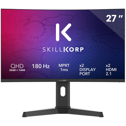 Ecran PC Gamer SKILLKORP M27 27" Incurvé 1500R WQHD 180Hz Fast VA HDMI 2.1 AMD FreeSync