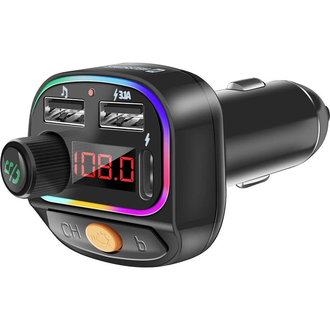 SWISSTEN Transmetteur FM Bluetooth Voiture RGB