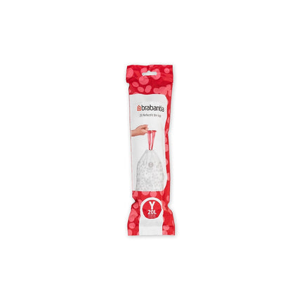Sac poubelle BRABANTIA Rouleau code Y - 20 L - 20 sacs