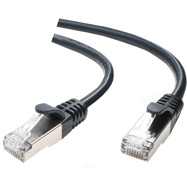 Câble Ethernet ESSENTIELB RJ45 2M Droit CAT6E noir