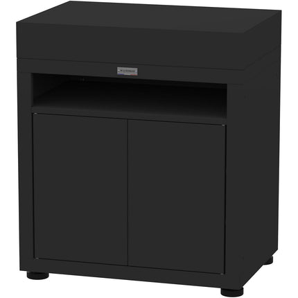 Meuble de cuisine extérieure LE MARQUIER avec tablette 80 x 55 cm noir