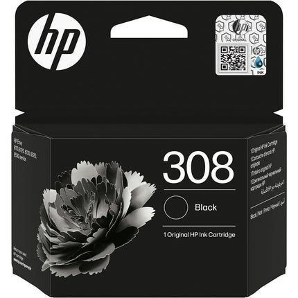 Cartouche d'encre HP Originale 308 Noire Standard - 7N0W6AE
