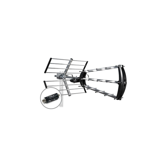 Antenne extérieure METRONIC Antenne trinappe 26 dB avec filtre 4G