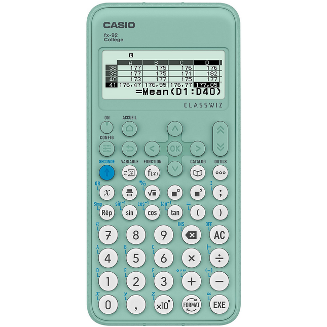 Calculatrice collège CASIO FX-92 COLLEGE
