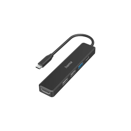 Hub USB C HAMA 5 ports x3 USB-A / x1 USB-C / x1 HDMI