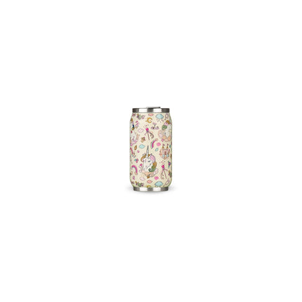Gourde LES ARTISTES Canette Licorne Ivoire bril 280ml