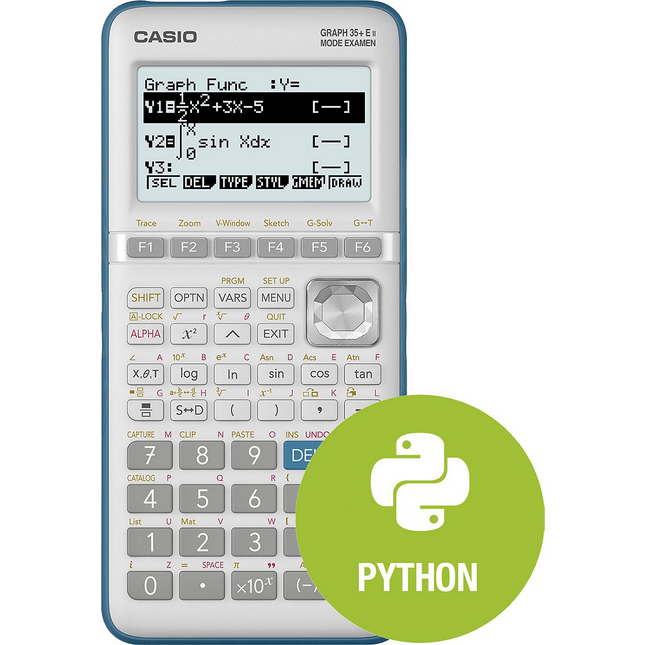 Calculatrice graphique CASIO GRAPH 35+ E II PYTHON
