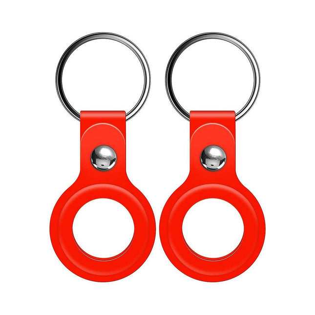 Etui PHONILLICO Airtag - Coque Rouge x2
