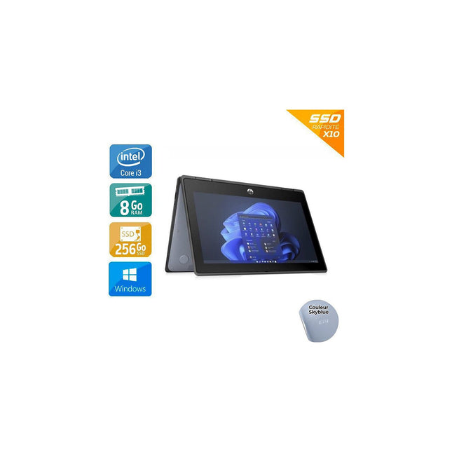 PC Hybride HP Pro x360 Fortis G10 i3Gen 2 8Go 256G SSD Reconditionné