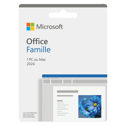 Logiciel de bureautique MICROSOFT Office Famille 2024