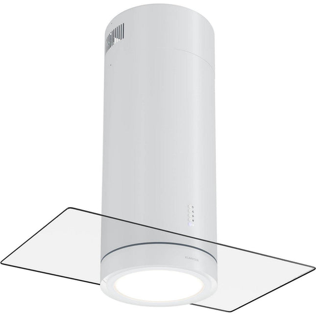 Hotte décorative îlot KLARSTEIN Beretta Premium 90cm 544 m³/h WIFI Blanc