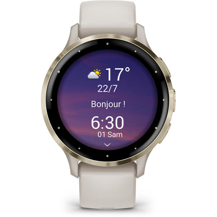 Montre sport GARMIN Venu 3S Sport et santé GPS AMOLED BT 41 mm Argent