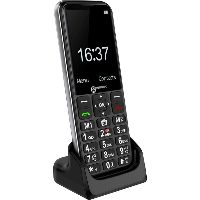 Téléphone sans fil GEEMARC Bouton SOS - Saisie Vocale - Noir