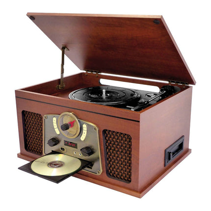 Chaîne HiFi INOVALLEY RETRO10E-BTH-N vinyle BT, CD, K7,FM, USB
