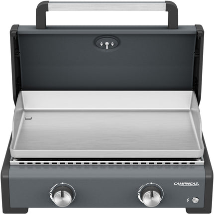 Plancha gaz CAMPINGAZ SIGMA 2 PRO 2 brûlreurs avec couvercle de cuisson à poser , 58x36 cm