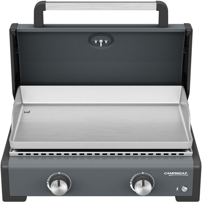 Plancha gaz CAMPINGAZ SIGMA 2 PRO 2 brûlreurs avec couvercle de cuisson à poser , 58x36 cm