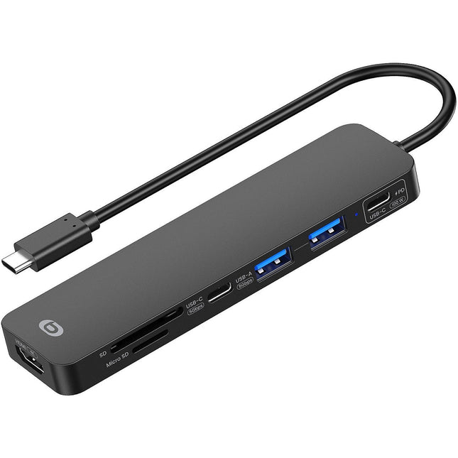 Hub ESSENTIELB 7 en 1 USB C noir